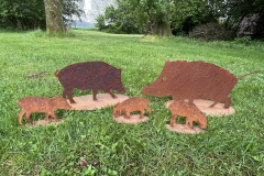 Wildschweinfamilie
