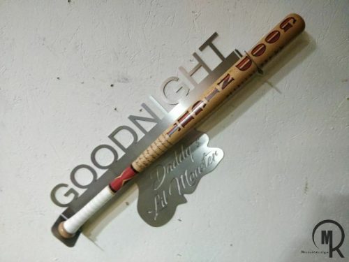 Harley Quinn – Good Night Baseballschläger Designer Wandhalter - Ansicht 3