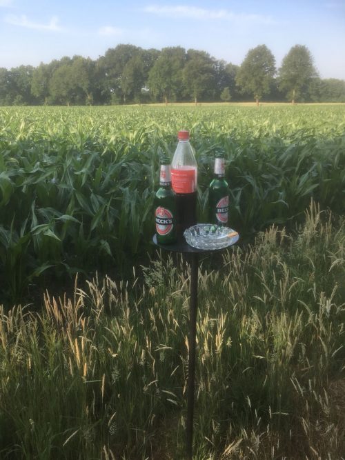 Mobiler Stehtisch Beistelltisch Garten camping - Ansicht 2
