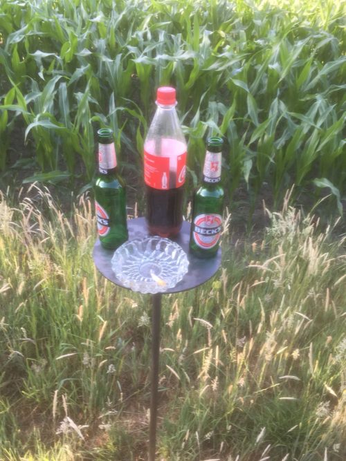 Mobiler Stehtisch Beistelltisch Garten camping