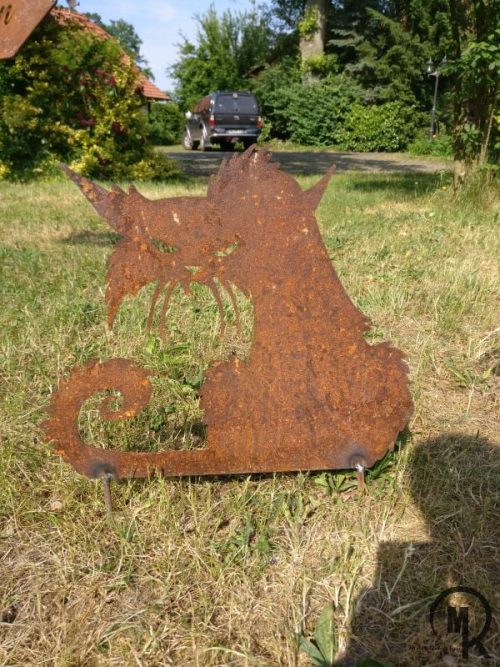 Gartenstecker “verwahrloste Katze”