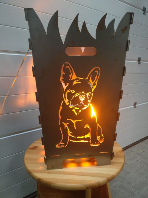 Feuerkorb Hundemotive xxl 40cm x 40cm x 70cm - Ansicht 2