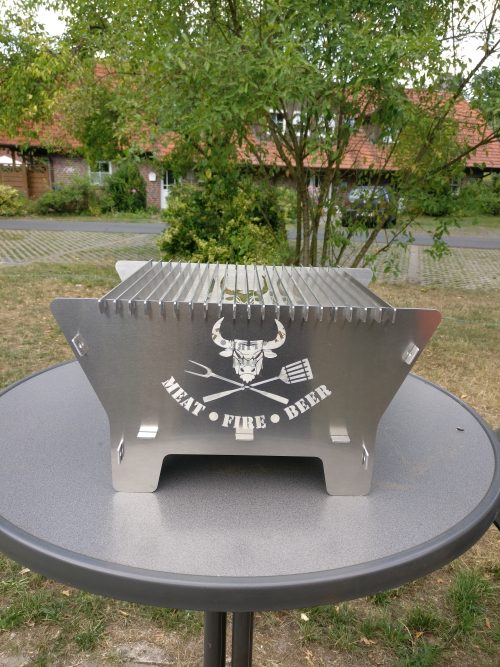 BBQ Grill mobil Alu Edelstahl camping outdoor
