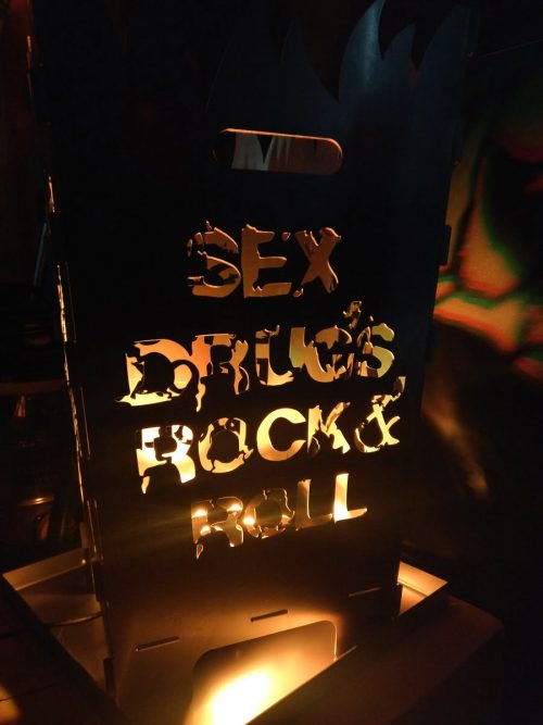Feuerkorb Rock and Roll xxl 40cm x 40cm x 70cm - Ansicht 2