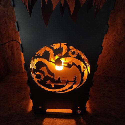 Feuerkorb Modell “Drache und Wolf” XXL - Ansicht 2