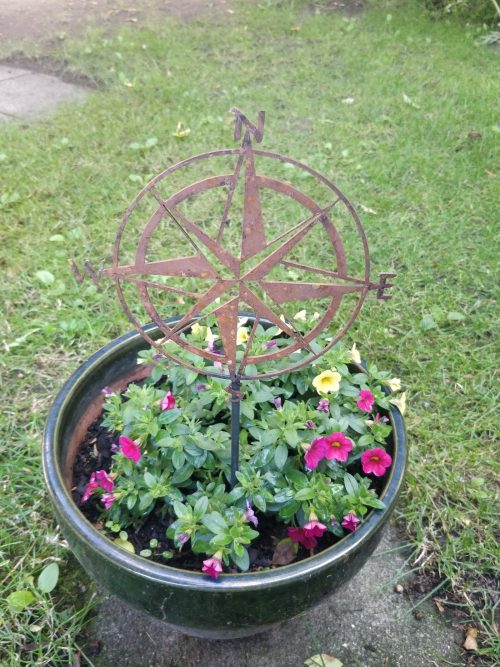 Windrose Gartenstecker 20cm