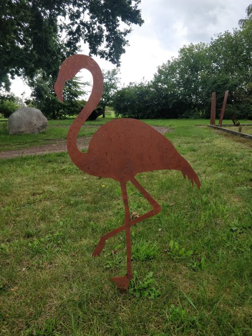 Gartenstecker “Flamingo 1” Edelrost