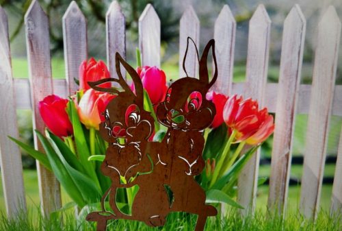 Gartenstecker Osterhasen