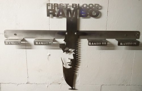 Rambo Messer Jagd Film 1-4 mit designer Wandhalter - Ansicht 2