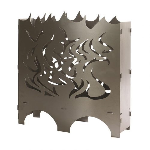 Feuerkorb Flammen Design 64 x 65 x 25 cm Stahl