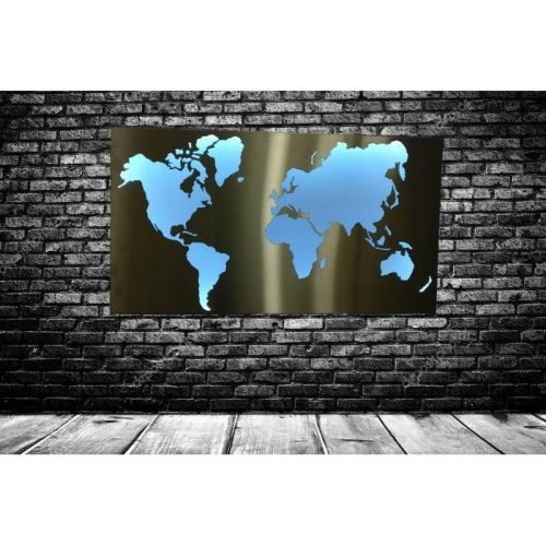 Weltkarte Negativ 115cmx55cm